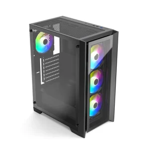 JNP C104 Tower Pc Cabinet Two T G Glass Gaming ATX M ATX ITX Mid tower Gamer Computer case