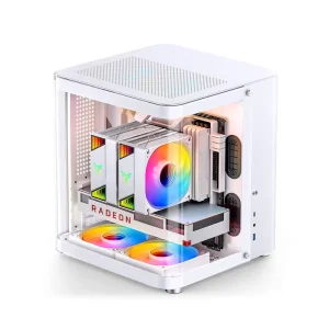 JONSBO TK 1 Mid Tower MicroATX PC Case with Dual Curved Panoramic Glass 240mm Radiator Support Desktop Chassis in Stock