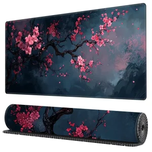 Japanese Cherry Blossom Aesthetic Fashion Computer Gaming Mouse Pad Player Mat Laptop Office Carpet XXL