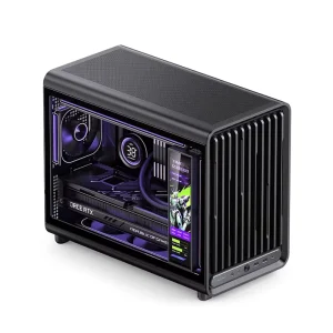Jonsbo D33 Gaming Desktop PC Case Micro ATX Water Cooled Tower Glass Side Panel Back Plug Feature Power Supply Steel Private