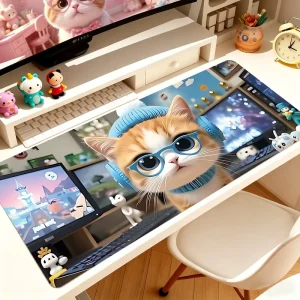 Kawaii Anime Custom Size Large Gaming Mouse Pad Anti Slip Rubber Bottom for PC Gamers Students Factory Prize