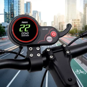 LH100 Electric Bike and Scooter LCD Display Meter Control Panel 24V-48V SM Plug IP65 Waterproof Handlebar Mount