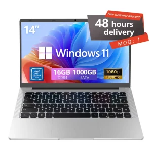 LONGQI Cheapest Brand New OEM ODM 14″ Intel N5095 Quad Core 8GB 180 Degree Business Laptops