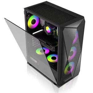 LOVINGCOOL Gaming Computer Cases Tower Full Tower Atx Computer case Support Argb Sync Fan 120 140mm and Cpu Cooler Water Cooler