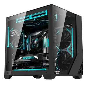 LOVINGCOOL New Design Micro ATX Desktop PC Case Aluminum Tower Chassis Cute Tempered Glass Gaming Case Customized in Stock
