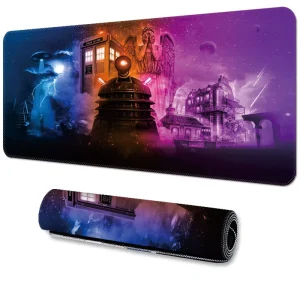 LW Gaming Mouse Pad Non Slip Rubber Keyboard Laptop Computer Desk Mat for Home Office Gaming Work 90*40cm topography
