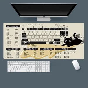 LW Large Rubber Keyboard Mat Extended Gaming Wide Large Mouse Pad 90×40 China Factory