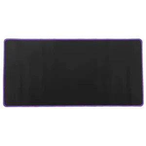 LW Simple Style Black Durable Large Mouse Pad Keyboard Pad with Different Color Locking Edge Line Free Samples