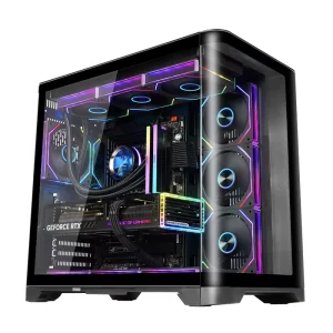 LY Hot Sell Gaming case Computer Supporting RGB Fans Atx case Gaming Pc case Desktop Cabinet Gamer RGB Boitier Pc Gamer