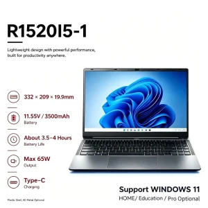 Laptop Brand New 14 Inch Business Laptop Intel Core i5 1235U 16GB DDR RAM Ordinateur portable