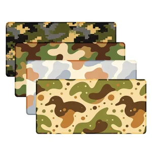 Large Custom Size Gaming Mouse Pad Non-Slip Rubber Extended Keyboard Desk Mat Stitched Edges Camouflage Tactical PC Use
