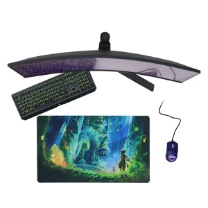 Large Custom Sublimation Gaming Mouse Pad with Soft Rubber Base