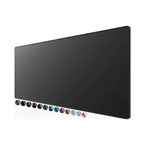 Large Gaming Desk Mouse Pad 31.5 x 11.8 Inch Micro-Weave Cloth with Stitched Edges and Non-Slip Rubber Base