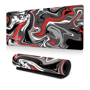Large Gaming Mouse Pad Desk Mat Non Slip Rubber Base Stitched Edges Water Resistant for Gamer Office & Home