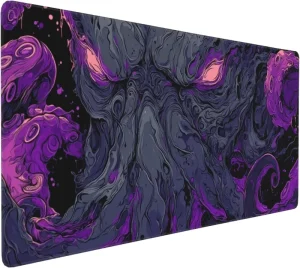 Large Gaming Mouse Pad Purple Octopus Abstract Art Design 35.4 x 15.7 Inches
