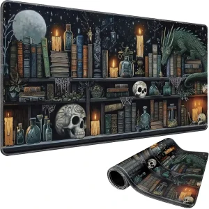 Large Gaming Mouse Pad Waterproof Non Slip Rubber Base Stitched Edges Desk Mat