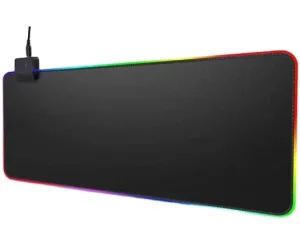 Large Heated Gaming Mouse Pad with LED Backlight Rubber Material 30x25CM/80x30CM