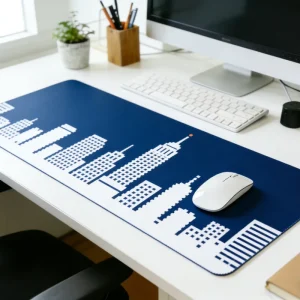 Large Mouse Pad Desk Mat Keyboard Pad Non-Slip Rubber Stitched Edge Gaming Mousepad