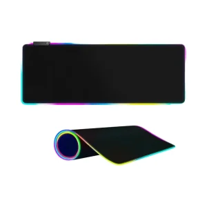 Large RGB Gaming Mouse Pad 10 Light Modes Touch Control Extended Soft Computer Keyboard Mat Non Slip Rubber Base for Esports