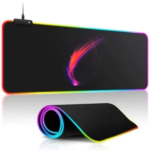 Large RGB Gaming Mouse Pad Non-Slip Rubber Base Keyboard Mat