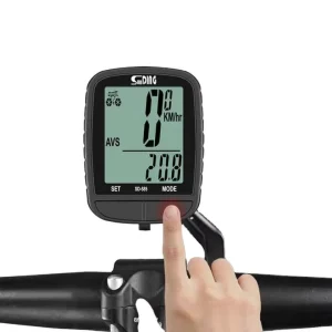 Large Screen Wireless or Wired Cycling Speedometer Computer Rainproof