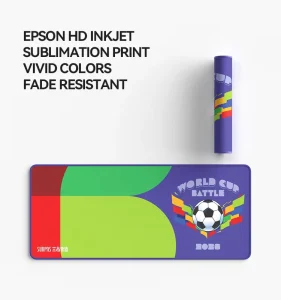 Large Size Mouse Pad Gaming Mouse Pad Football Theme Non Slip Rubber Base Waterproof Surface Fabric Sublimation Mouse Mat