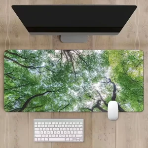 Large Size Square Smooth Natural Rubber Fabric Surface Control Mouse Pad Washable Custom Gaming for Office Stock