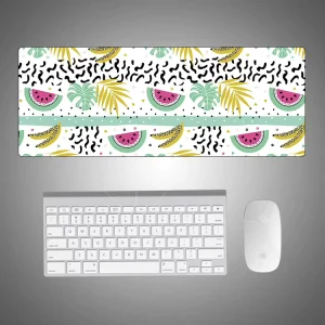 Large Table Mousepad Stitched Edge Stain-Resistant Non-Slip Rubber Extended Desk Mat