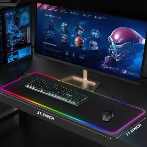 Led Gifts Custom Design Computer Gamer Accessories 780*300*4mm Gaming Mouse Pad
