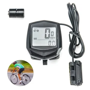 Lightweight LCD Display Waterproof Digital Cycle Bike Odometer Computer Bicycle Speedometer