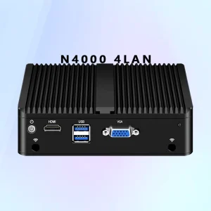 Low Price Best Seller Barebones Fanless Thin Client Micro Pcs Industrial Computer Intel Celeron N4000 Morefine Mini Pc
