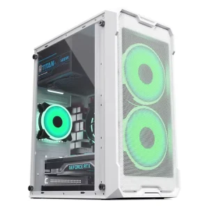 M168-3 White Gaming Full Tower PC Case
