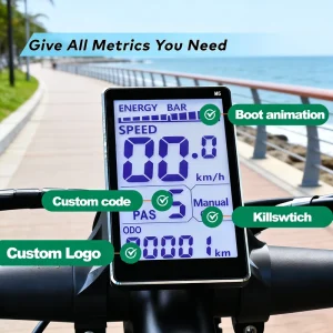 M5 Bike Speed Meter for Long-Distance Riding with Speed and Mileage Display
