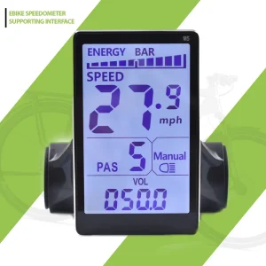 M5 Digital Aluminum Alloy LCD Speedometer and GPS Computer for Electric Bikes