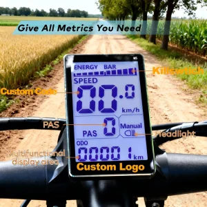 M5 E-Bike Display Meter Control Panel Waterproof Electric Scooter Speedometer