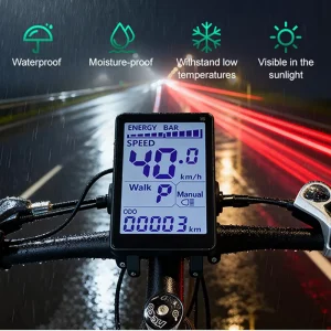 M5 [Haytrix] Digital Road Bike Computer LCD Display with Aluminum Alloy for E Bike and Bicycle