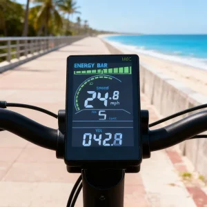 M6C/US Ready-to-Ship Smart LCD Display Meter for Electric Mountain Bikes with Speed and Mileage Bicycle Computer