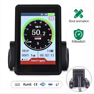 M7T LCD Speedometer Display for E-Bike with PAS Modes Battery Indicator Color Screen Bicycle Computer