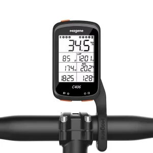 MAGENE C406 Wireless ANT+ Rechargeable GPS Sensor Cycling Computer with Speed Heart Rate & Mileage Waterproof Design