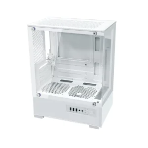 MANMU Custom Mold MicroATX ITX Desktop Computer Case White Aluminum Alloy Acrylic & Steel Ready Stock for Gaming PCs Mid Tower
