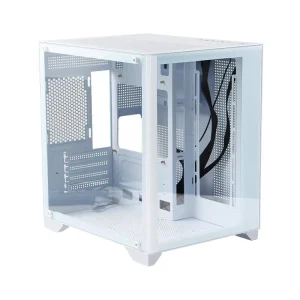 MANMU Factory RGB Fans Gamer Micro ATX Mid Tower PC Case USB 3.0 Computer Cases White Micro ATX Mid Tower Stock
