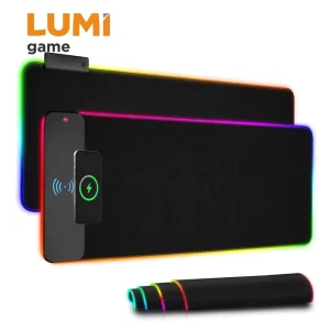 MP06 6 01 Large RGB Gaming Mouse Pad with Wireless Charger