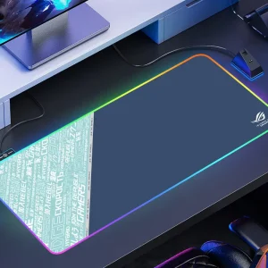 MQ RGB Lighting Gaming Mouse Pad Large Extended Desk Mat LED Keyboard Mouse Pad Thick Anti Slip Factory Direct Supply