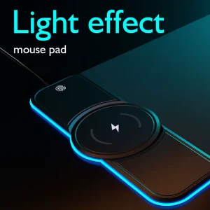 MQ RGB Wireless Charging Mouse Pad 15W 10W 7.5W Gaming Desk Mat LED Extended Keyboard Mouse Pad Large Custom Design
