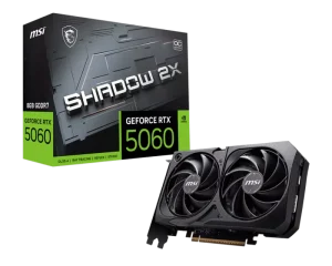 MSI RTX 5060 8G SHADOW 2X OC Gaming Graphics Card New Arrival High Performance GPU for PC Desktop