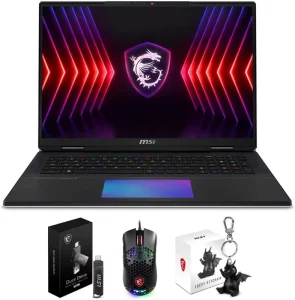 MSI Titan 18 HX AI 18″ 120Hz MiniLED UHD+ Gaming Laptop RTX 5090 6TB NVMe SSD Thunderbolt 5