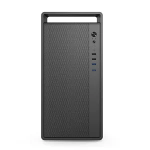 Matte Black Desktop PC Case High Airflow Micro ATX Computer Chassis with Front Type C USB 3.0 Ports for Office Home Business