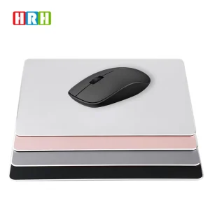 Metal Aluminum Mouse Pad Hard Smooth Slim Computer Gaming Mousepad Double Side Waterproof for Home Office Desk Mat