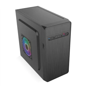 Micro ATX Gaming PC Case Support 340mm GPU 5.25″ ODD Mid Tower Desktop Computer Chassis Cabinet for Business Office & Gaming