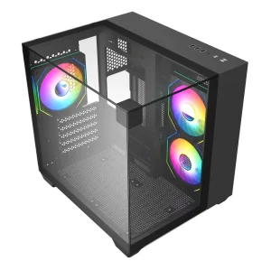 Micro-ATX Gaming PC Case with Side Panel Window